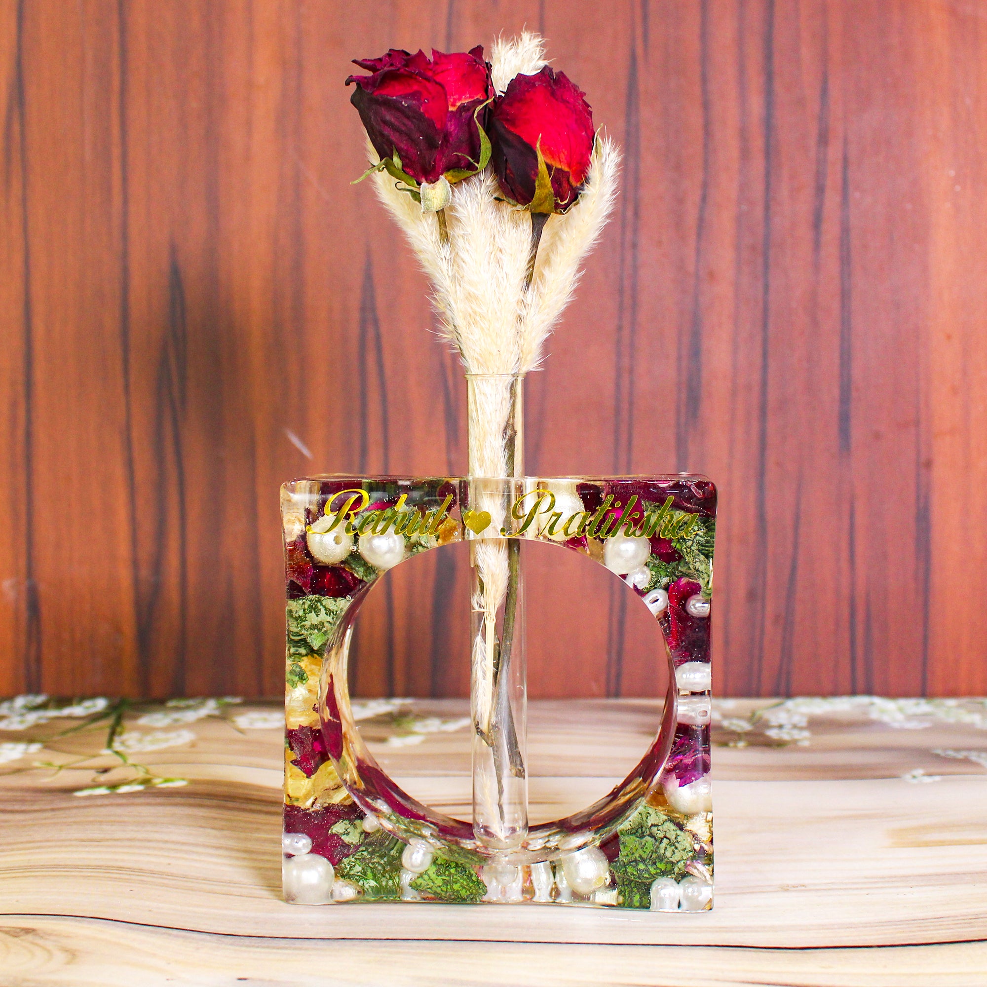 Florique- Flower/Varmala Preservation Planter Keepsake